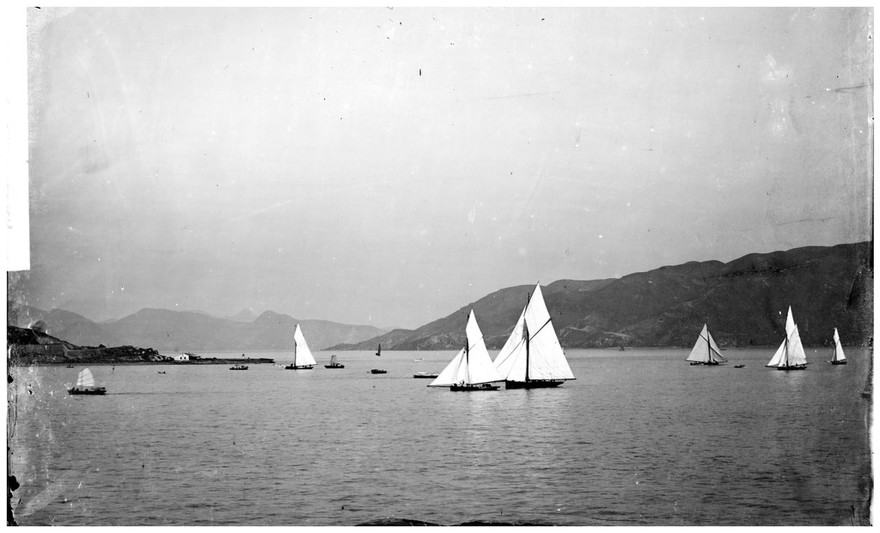 Hong Kong: a regatta in the harbour. Photograph by John Thomson, 1871.