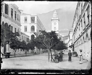 Pedder Street, Hong Kong. Photograph by John Thomson, 1868/1871.