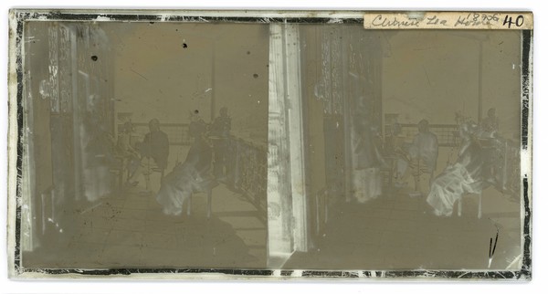 A Chinese tea-house, Hong Kong. Photograph by John Thomson, 1868/1871.