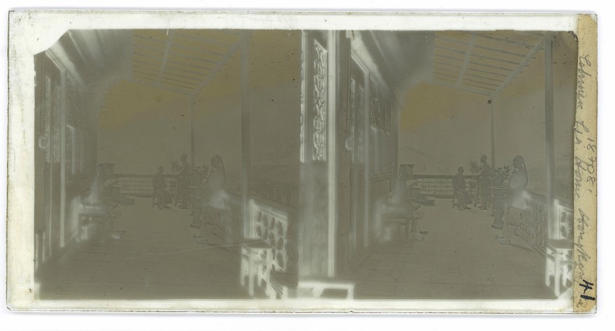 Chinese tea-house, Hong Kong. Photograph by John Thomson, 1868/1871.
