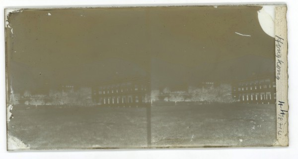 City Hall and neighbouring buildings, Hong Kong. Photograph by John Thomson, 1868/1871.