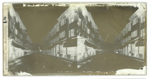 Street scene, Hong Kong. Photograph by John Thomson, 1868/1871.