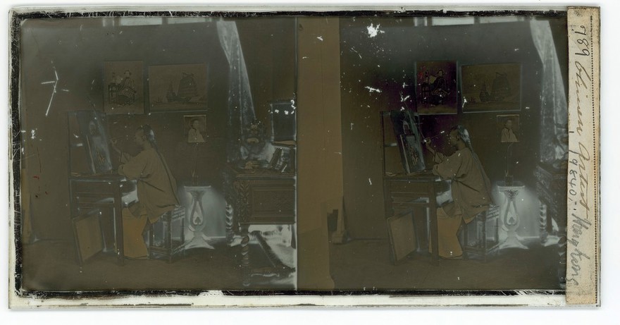 Hong Kong: a Chinese portrait artist. Photograph by John Thomson, 1869.