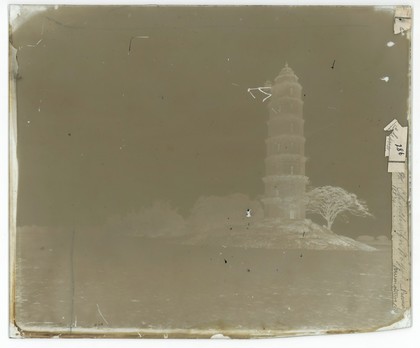 Chaozhou, Kwangtung province, China: Phoenix pagoda. Photograph by John Thomson, 1870.