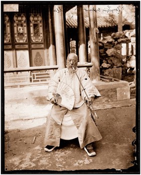 Peking, Pechili province, China: Dong Xun (1810-1892), Minister of Foreign Affairs, late Qing. Photograph by John Thomson, 1869.