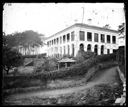 Foochow (Fouzhou), Fukien province, China: a colonial mansion. Photograph by John Thomson, 1870/1871.