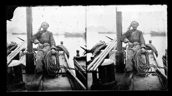 Yangtze river, China. Photograph by John Thomson, 1871.