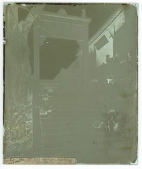 Canton (Guangzhou), Kwangtung (Guangdong) province, China: ancient Chuting stone memorial arch, Yuexiu mountain. Photograph by John Thomson, 1871.