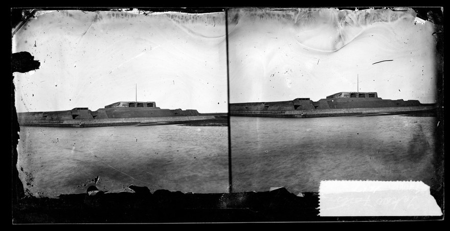 Taku forts, near Tianjin, north-eastern China. Photograph by John Thomson, 1871.