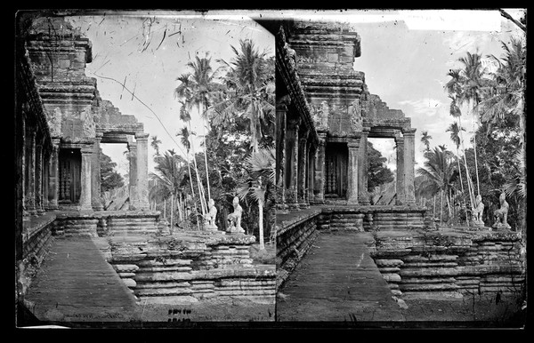 Nakhon Thom [Angkor Wat], Cambodia. Photograph by John Thomson, 1866.