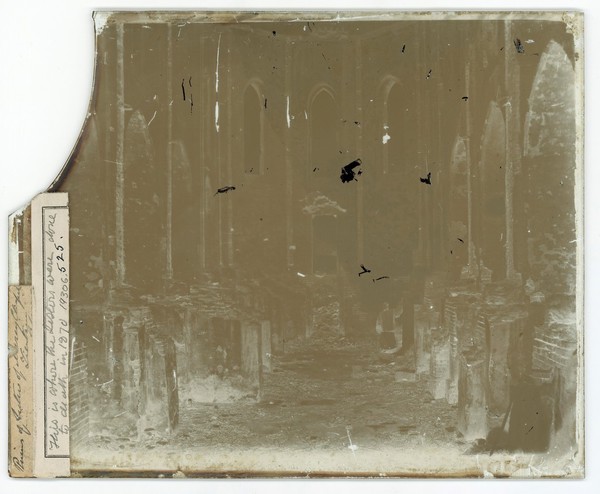 Tianjin (Tientsin), China: interior ruins of the Chapel of the Sisters of Charity after the Tianjin Massacre. Photograph by John Thomson, 1871.