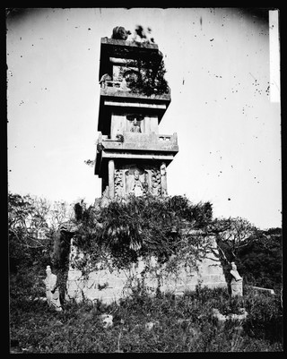 Ruins of a marble tower, Beijing, China. Photograph by John Thomson, 1871.