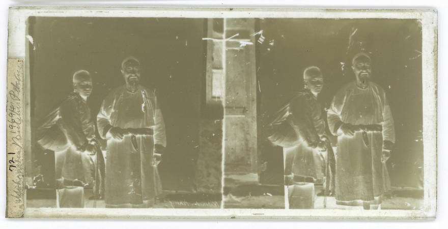 Peking, Pechili province, China: an old Muslim cook with his assistant. Photograph by John Thomson, 1869.