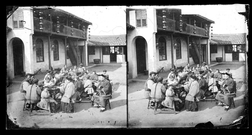Peking, Pechili province, China: a mission school. Photograph by John Thomson, 1869.