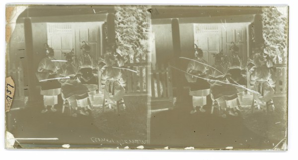 Fukien province, China: women tea plantation workers. Photograph by John Thomson, 1871.