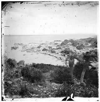 Takow harbour (Takao, Kaohsiung), Formosa [Taiwan]. Photograph by John Thomson, 1871.