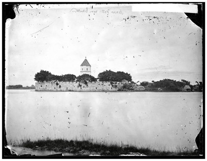 Qiongzhou (Haikou) Harbour, Hainan Island, China: a fort. Photograph by John Thomson, 1870.