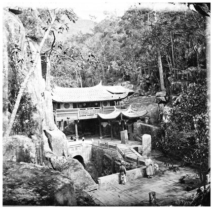 Yongquan Monastery, Drum Mountain, Fukien province, China. Photograph by John Thomson, 1870/1871.
