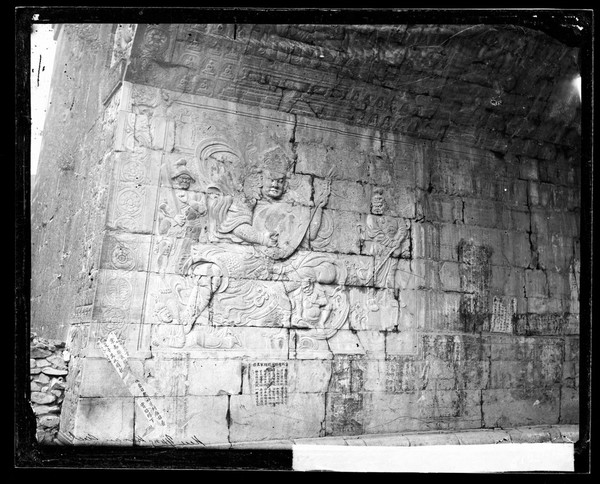 Nankow pass, Pechili province, China: interior wall of the Buddhist archway at Juyong Guan. Photograph by John Thomson, 1871.