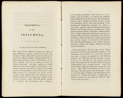 Rules for the successful treatment and prevention of the influenza; the prevailing epidemic / By the first editor and originator of The Doctor.