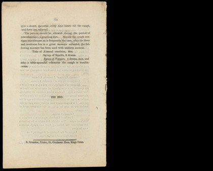 Rules for the successful treatment and prevention of the influenza; the prevailing epidemic / By the first editor and originator of The Doctor.