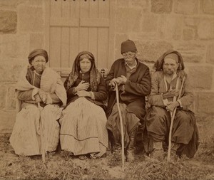 view Patients from the Leper Hospital, Nicosia, Cyprus.