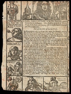 Advert for J. Russel, physician and oculist