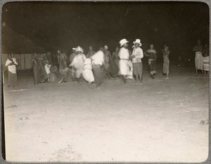 view Our boys dancing at night to music of Maomedi's band