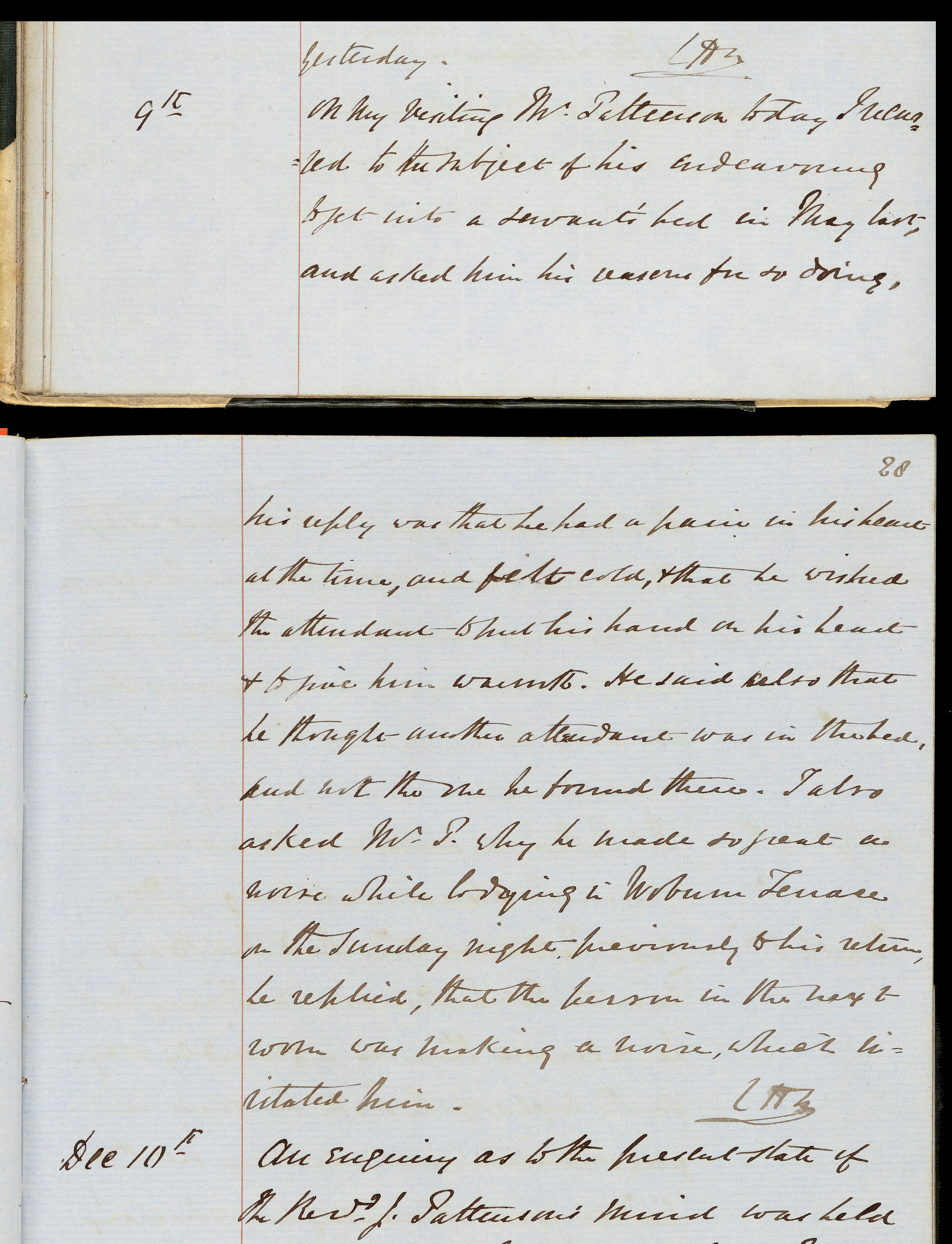 Case Book 5 Pp27 28 Notes On Rev J Patterson Entry For 9 Dec 1858 Wellcome Collection,Nice Tablecloth Bed Bath And Beyond