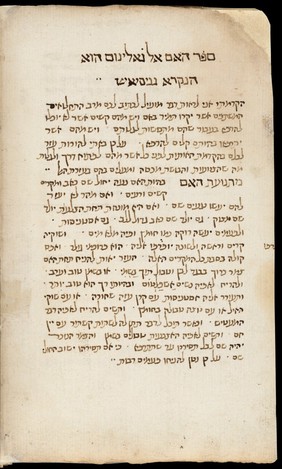 Hebrew manuscript A.37