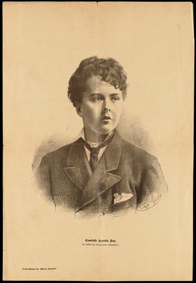 Drawing of 'Comtesse Sarolta Vay' from 'Wiener Tagblatt'