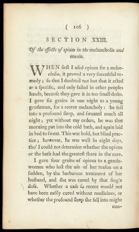 A treatise on opium, founded upon practical observations. / By George Young, M.D.