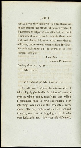 Researches chemical and philosophical: chiefly concerning nitrous oxide or dephlogisticated nitrous air and its respiration / By Humphry Davy.