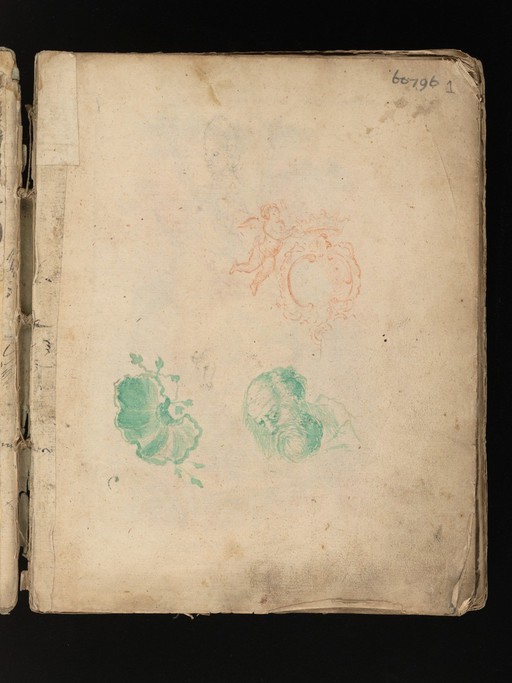 Allegorical and sacred subjects, and hermits. Drawings, ca. 1740.