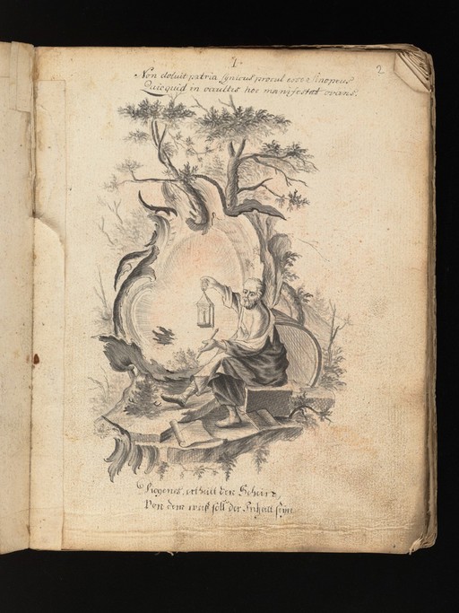 Allegorical and sacred subjects, and hermits. Drawings, ca. 1740.
