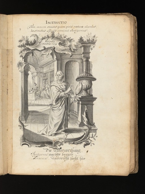 Allegorical and sacred subjects, and hermits. Drawings, ca. 1740.