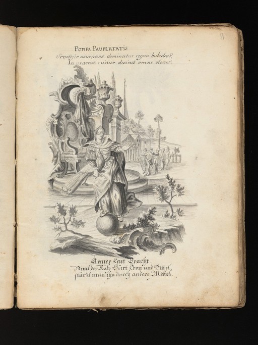 Allegorical and sacred subjects, and hermits. Drawings, ca. 1740.