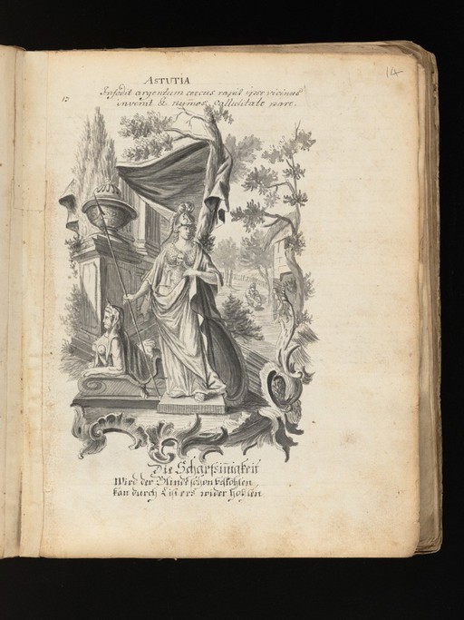 Allegorical and sacred subjects, and hermits. Drawings, ca. 1740.