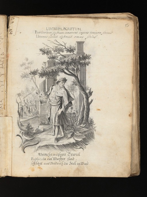 Allegorical and sacred subjects, and hermits. Drawings, ca. 1740.