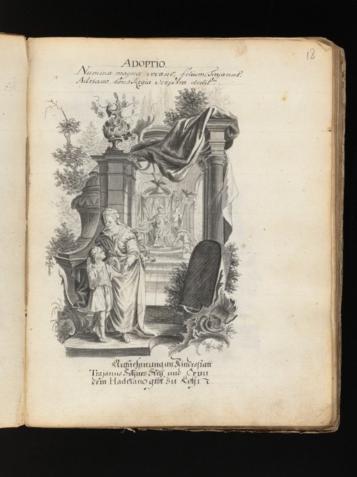 Allegorical and sacred subjects, and hermits. Drawings, ca. 1740.