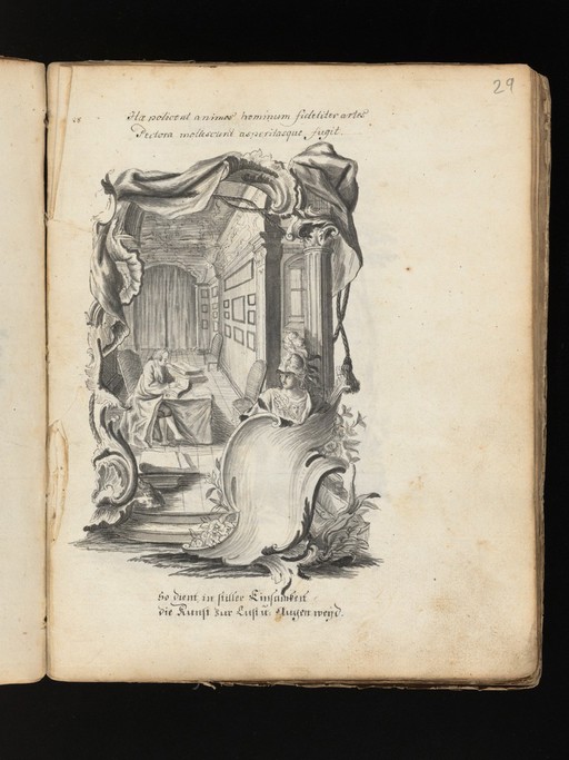 Allegorical and sacred subjects, and hermits. Drawings, ca. 1740.