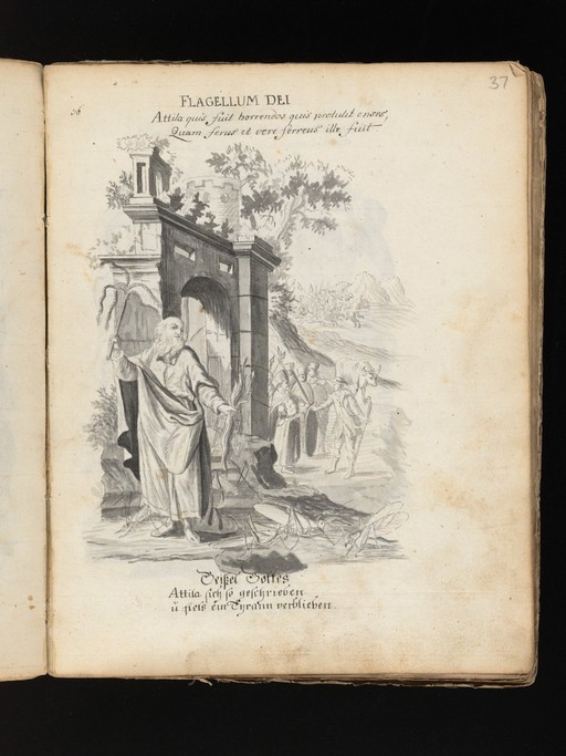 Allegorical and sacred subjects, and hermits. Drawings, ca. 1740.