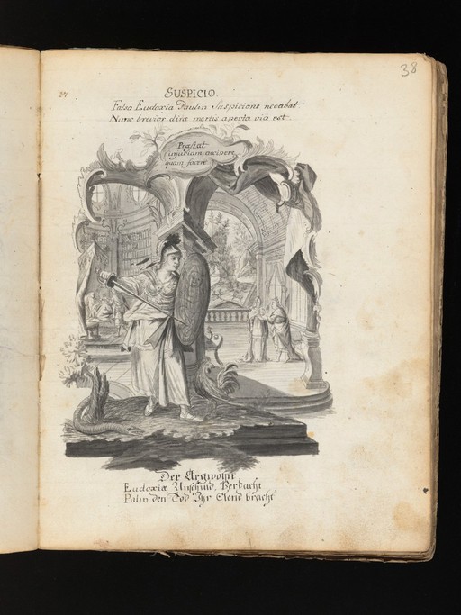 Allegorical and sacred subjects, and hermits. Drawings, ca. 1740.