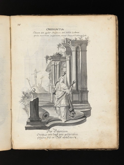Allegorical and sacred subjects, and hermits. Drawings, ca. 1740.