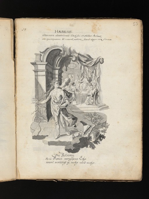 Allegorical and sacred subjects, and hermits. Drawings, ca. 1740.