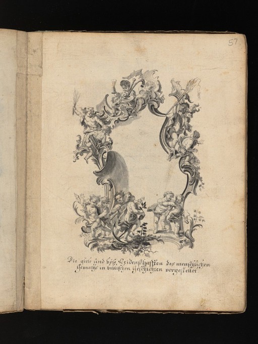 Allegorical and sacred subjects, and hermits. Drawings, ca. 1740.