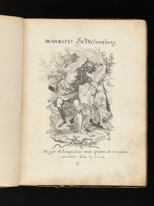 Allegorical and sacred subjects, and hermits. Drawings, ca. 1740.