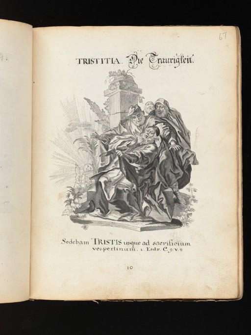 Allegorical and sacred subjects, and hermits. Drawings, ca. 1740.