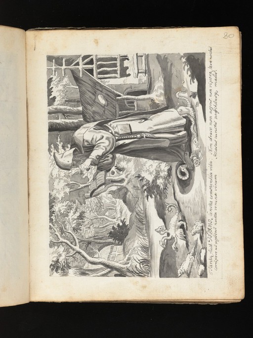 Allegorical and sacred subjects, and hermits. Drawings, ca. 1740.