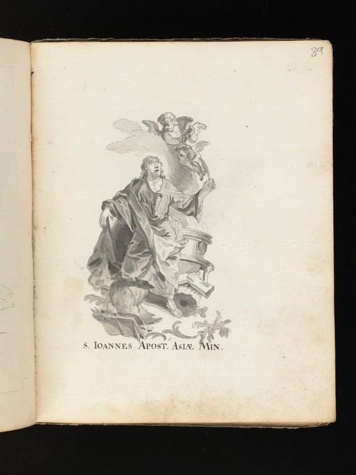 Allegorical and sacred subjects, and hermits. Drawings, ca. 1740.